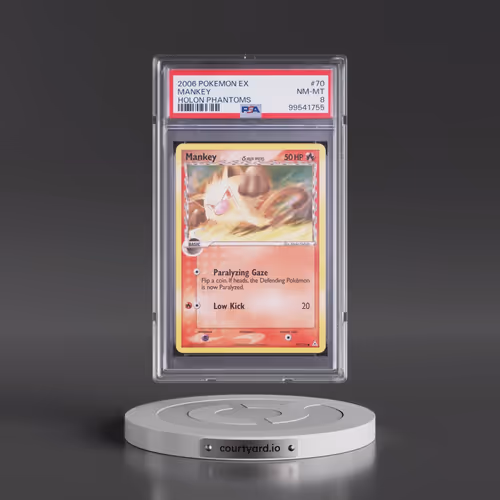 2006 Pokémon EX Holon Phantoms #70 Mankey (PSA 8 NM-MT)