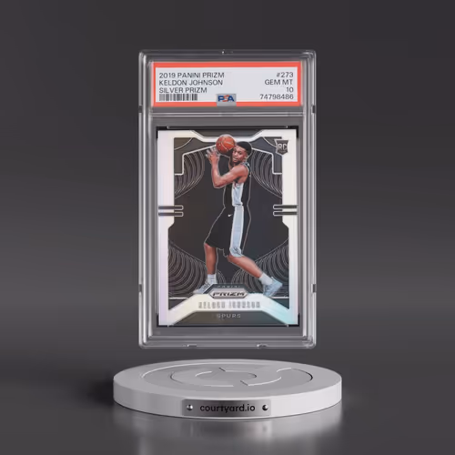 2019 Panini Prizm #273 Keldon Johnson - Silver Prizm (PSA 10 GEM MINT)