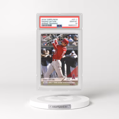 2018 Topps Now Spring Training #ST-7 Shohei Ohtani (PSA 10 GEM MINT)