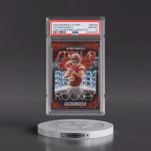 2024 Panini Rookies & Stars Stellar Rookies #SRJDS Jayden Daniels - Longevity (PSA 10 GEM MINT)