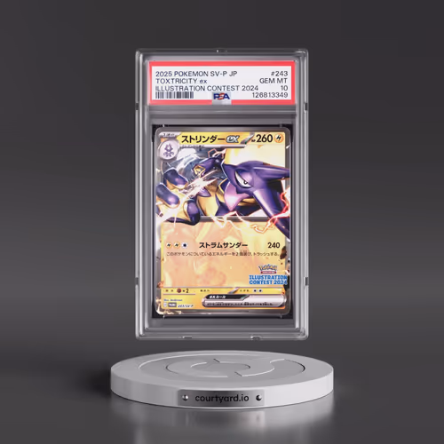 2025 Pokémon SV-P Promo #243 Toxtricity EX - Holo Illustration Contest 2024 (PSA 10 GEM MINT)