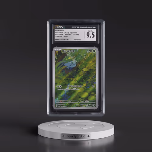 2023 Pokémon Card 151 #166/165 Bulbasaur - Art Rare Holo (CGC 9.5 MINT+)