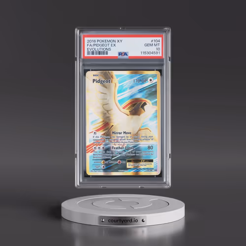 2016 Pokémon XY Evolutions #104 Pidgeot EX - Holo Full Art (PSA 10 GEM MINT)