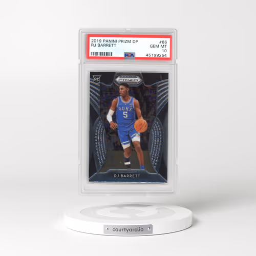 2019 Panini Prizm Draft Picks #66 RJ Barrett (PSA 10 GEM MINT)