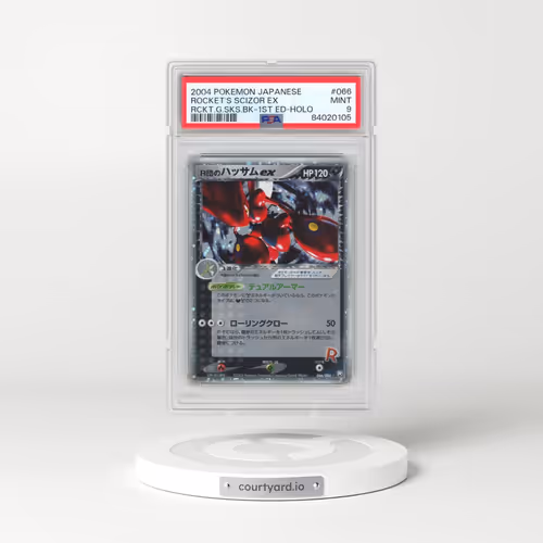 2004 Pokémon Rocket Gang Strikes Back #066 Rocket's Scizor EX - 1st Edition Holo Holo (PSA 9 MINT)