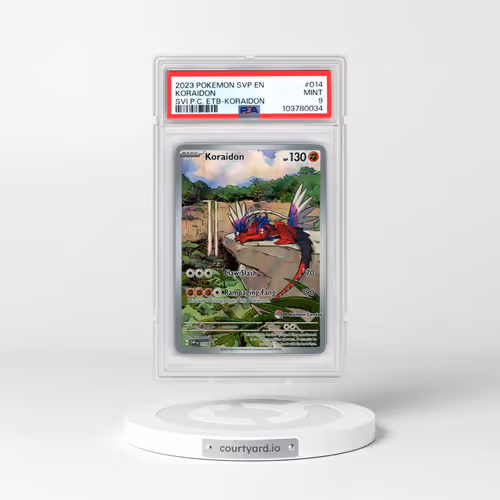 2023 Pokémon Svp EN-SV Black Star Promo #014 Koraidon - Scarlet & Violet Pokemon Center Elite Trainer Box-Koraidon (PSA 9 MINT)