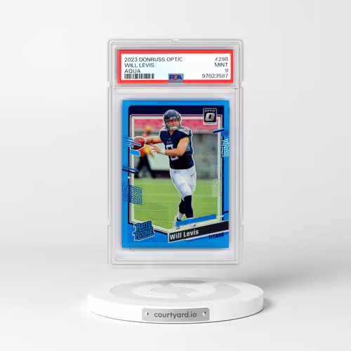 2023 Panini Donruss Optic #298 Will Levis - Aqua (PSA 9 MINT)