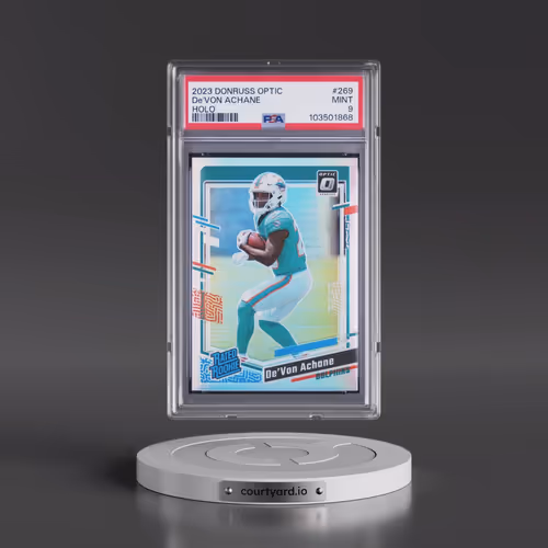 2023 Panini Donruss Optic #269 DE'Von Achane - Holo (PSA 9 MINT)