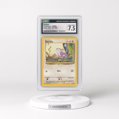 1999 Base Set #61 Rattata (CGC 7.5 NM+)
