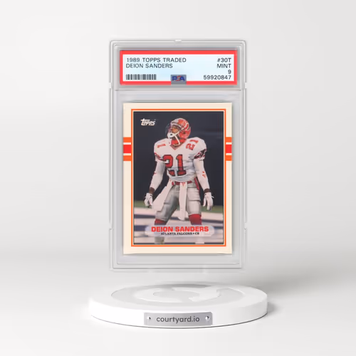 1989 Topps Traded #30T Deion Sanders (PSA 9 MINT)
