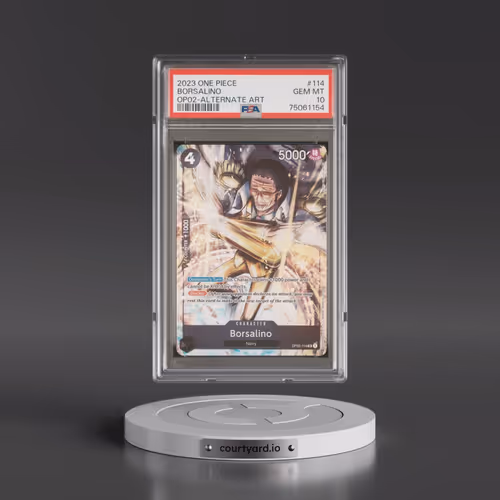 2023 One Piece Paramount War #114 Borsalino - Alternate Art (PSA 10 GEM MINT)