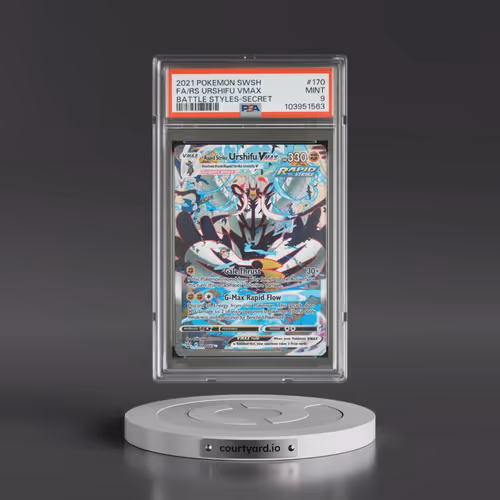 2021 Pokémon Sword & Shield Battle Styles #170 Rapid Strike Urshifu Vmax - Full Art Secret (PSA 9 MI