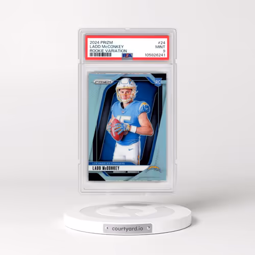 2024 Panini Prizm Rookie Variation #24 Ladd McConkey (PSA 9 MINT)
