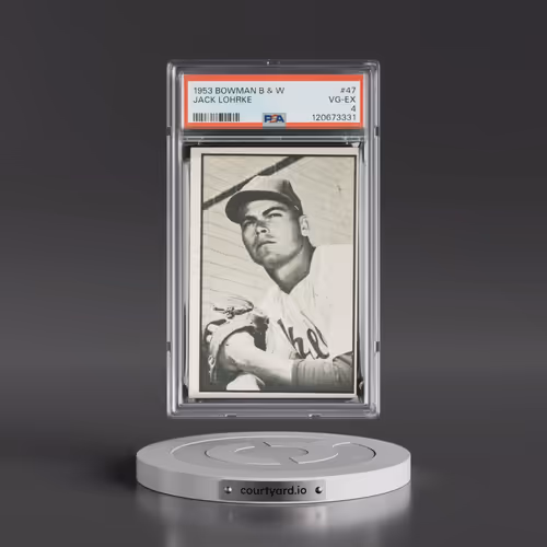 1953 Bowman B & W #47 Jack Lohrke (PSA 4 VG-EX)