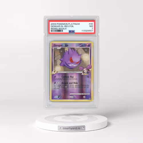 2009 Pokémon Platinum Rising Rivals #40 Gengar GL - Reverse Foil (PSA 7 NM)