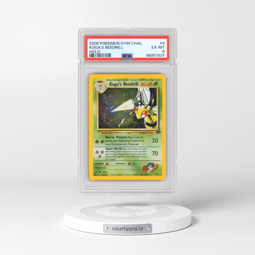 2000 Pokémon Gym Challenge #9 Koga's Beedrill - Holo (PSA 6 EX-MT)