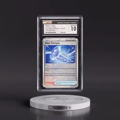 2024 Prismatic Evolutions - PRE EN #110/131 Glass Trumpet - Poké Ball Holo (CGC 10 GEM MINT)
