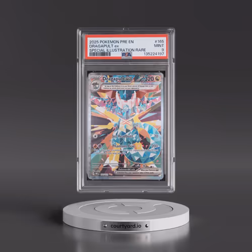2025 Pokémon Pre EN-Prismatic Evolutions #165 Dragapult EX - Holo Special Illustration Rare (PSA 9 M