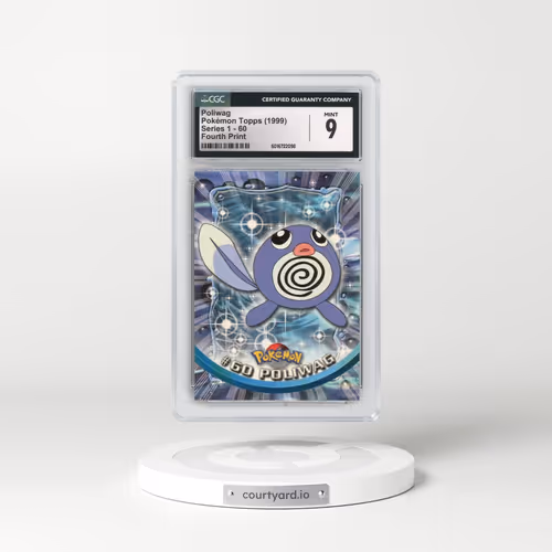 1999 Series 1 (Oval Nintendo Seal) #60 Poliwag - Fourth Print (Red Logo) (CGC 9 MINT)
