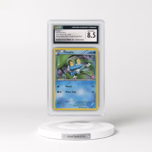 2013 Kalos Starter Set #12/39 Froakie - Slanted Sheen Holo (TR to BL) Froakie Deluxe Deck (CGC 8.5 NM-MT+)