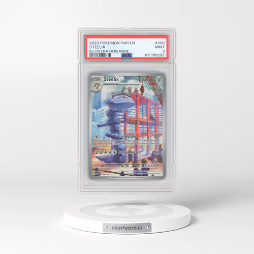 2023 Pokémon Par EN-Paradox Rift #208 Steelix - Illustration Rare (PSA 9 MINT)