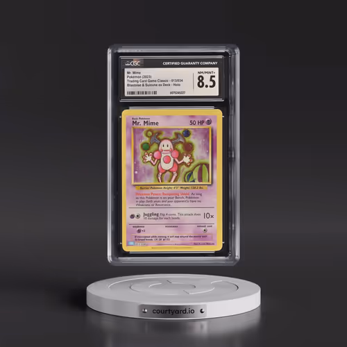 2023 Pokémon Clb-Trading Card Game Classic Blastoise & Suicune EX Deck #013 Mr. Mime (CGC 8.5 NM-MT+