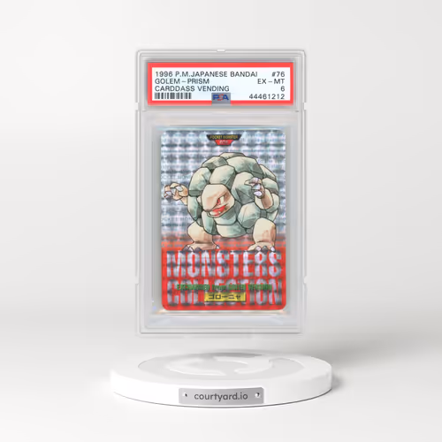 1996 Pokémon Bandai Carddass Vending #76 Golem-Prism (PSA 6 EX-MT)
