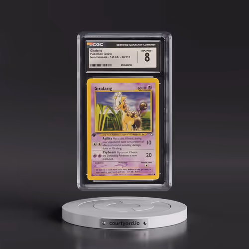 2000 Neo Genesis #58/111 Girafarig - 1st Edition (CGC 8 NM-MT)