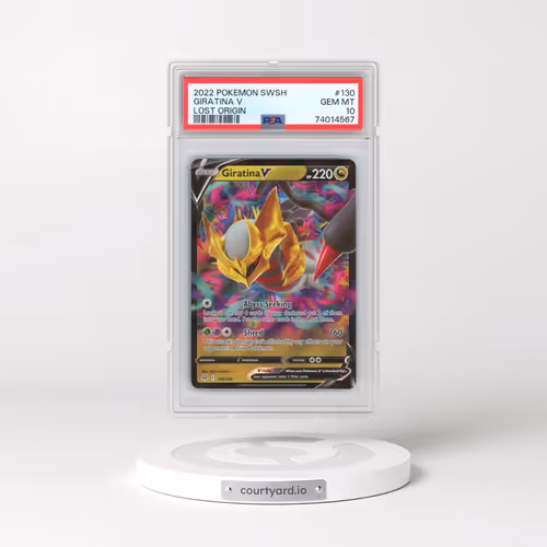 2022 Pokémon Sword & Shield Lost Origin #130 Giratina V - Holo (PSA 10 GEM MINT)