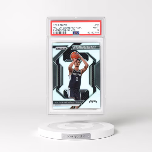 2023 Panini Prizm Emergent #12 Victor Wembanyama - Silver (PSA 9 MINT)