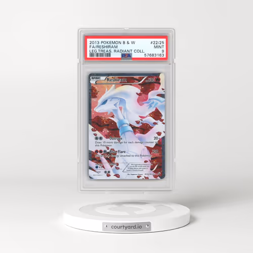2013 Pokémon Black & White Legendary Treasures Radiant Collection #22/25 Reshiram - Full Art (PSA 9 MINT)