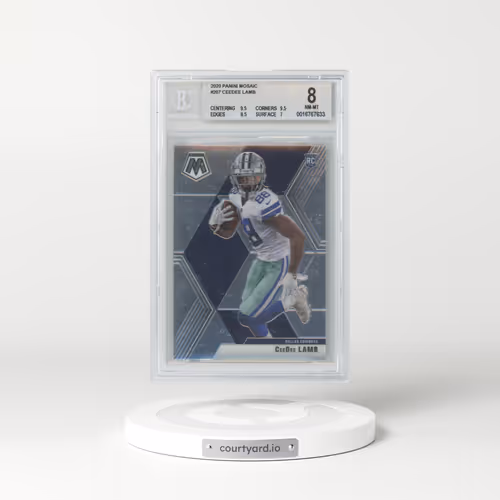 2020 Panini Mosaic #207 Ceedee Lamb - Base (BGS 8 NM-MT)