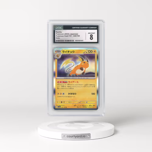 2023 Pokémon Card 151 #026/165 Raichu - Holo (CGC 8 NM-MT)
