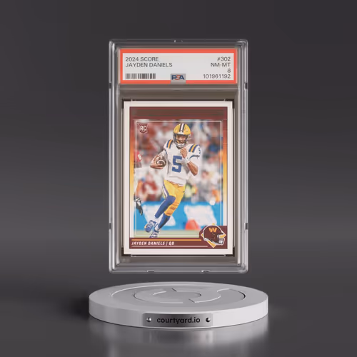 2024 Panini Score #302 Jayden Daniels (PSA 8 NM-MT)
