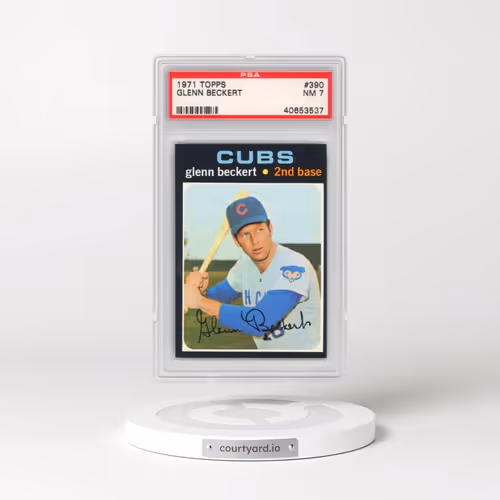 1971 Topps #390 Glenn Beckert (PSA 7 NM)