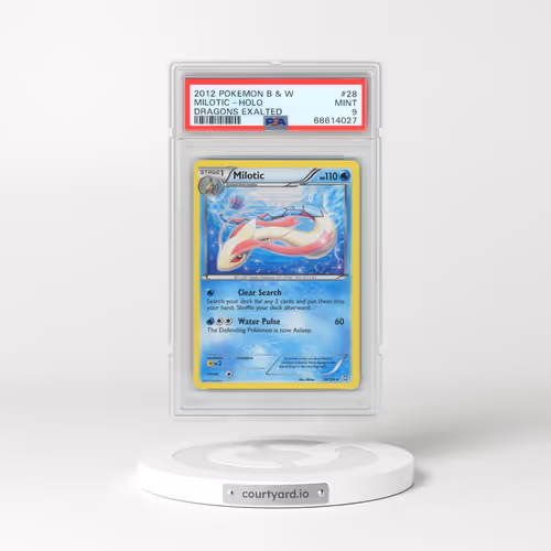 2012 Pokémon Black & White Dragons Exalted #28 Milotic - Holo (PSA 9 MINT)