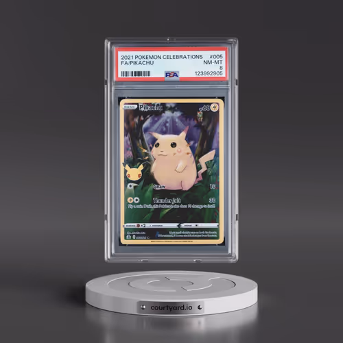 2021 Pokémon Celebrations #005 Pikachu - Full Art (PSA 8 NM-MT)