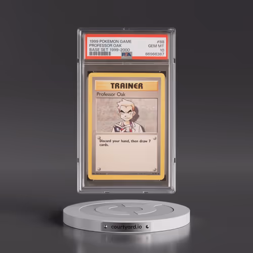 1999 Pokémon Game #88 Professor Oak - Base Set 1999-2000 (PSA 10 GEM MINT)