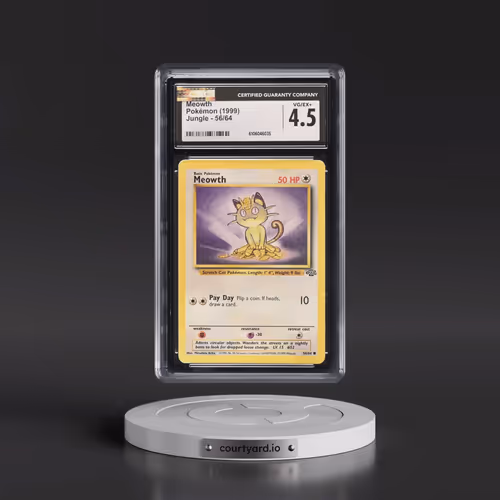 1999 Jungle #56/64 Meowth (CGC 4.5 VG-EX+)