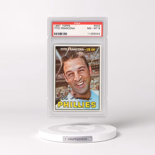1967 Topps #443 Tito Francona (PSA 8 NM-MT)