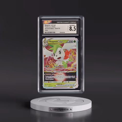 2022 Brilliant Stars #014/172 Shaymin VSTAR - Holo (CGC 8.5 NM-MT+)
