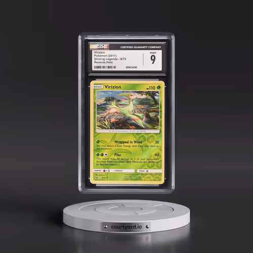 2017 Shining Legends #8/73 Virizion - Reverse Holo (CGC 9 MINT)