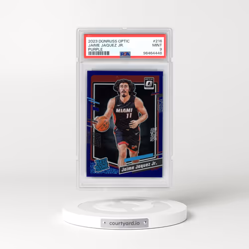 2023 Panini Donruss Optic #216 Jaime Jaquez Jr. - Purple (PSA 9 MINT)