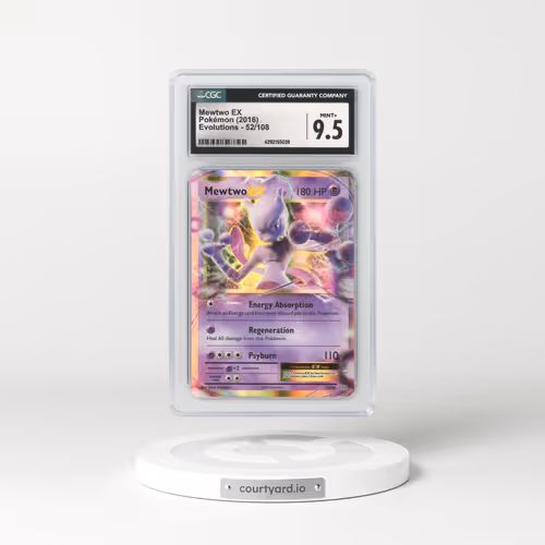 2016 Evolutions #52 Mewtwo EX - Holo (CGC 9.5 MINT+)