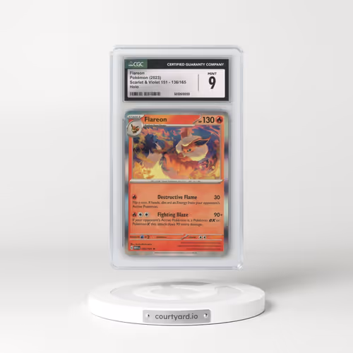 2023 Scarlet & Violet 151 - MEW EN #136/165 Flareon - Holo (CGC 9 MINT)