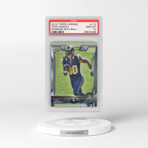 2015 Topps Chrome #110 Todd Gurley - Running With Ball (PSA 10 GEM MINT)