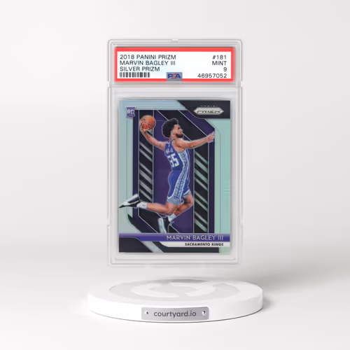 2018 Panini Prizm #181 Marvin Bagley III - Silver Prizm (PSA 9 MINT)