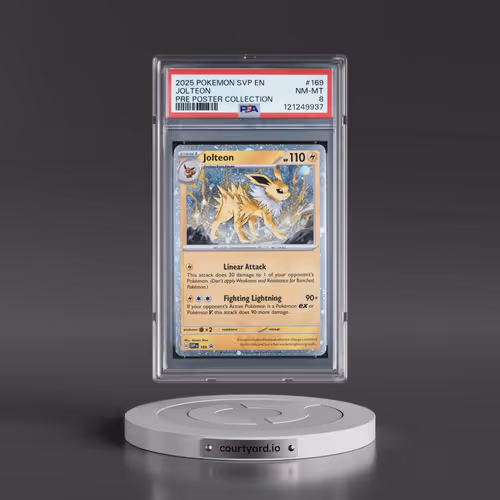 2025 Pokémon Svp EN-SV Black Star Promo #169 Jolteon - Prismatic Evolutions Poster Collection (PSA 8