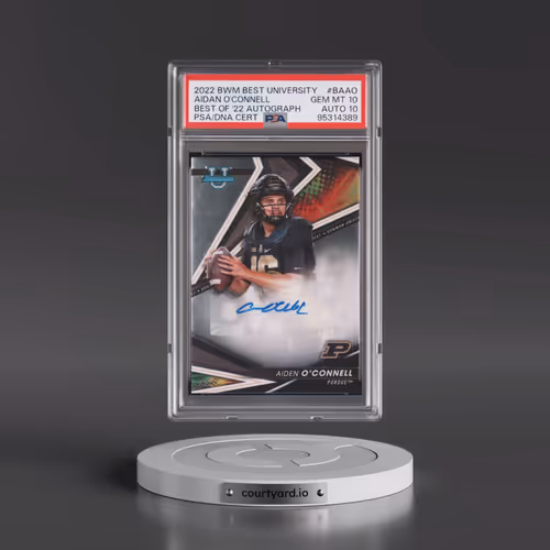 2022 Bowman's Best University Best of 2022 Autographs #BAAO Aidan O'Connell (PSA 10 GEM MINT)