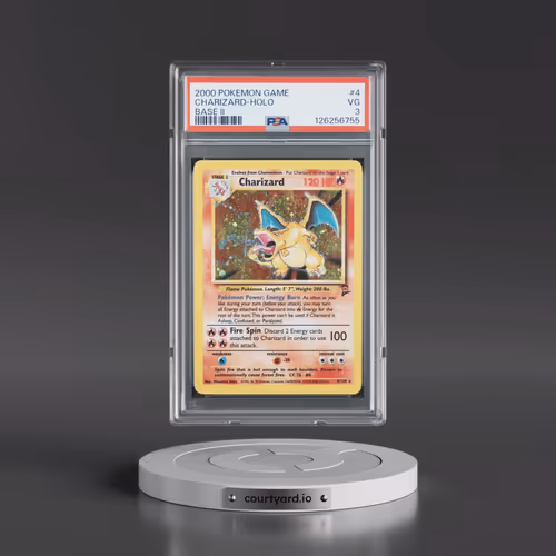 2000 Pokémon Game Base II #4 Charizard - Holo (PSA 3 VG)
